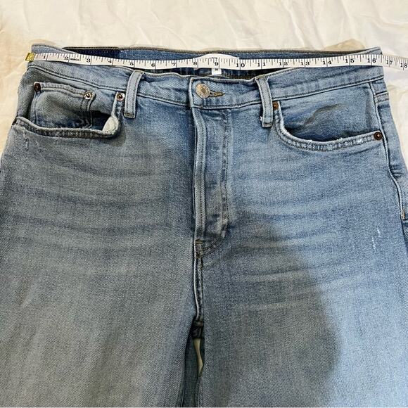 Re/Done Jeans High Rise Stove Pipe Jean in Livedilight Blue size 30 - Picture 9 of 16